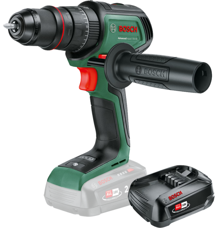 Bosch AdvancedImpact 18V-80 + 2.5 Ah accu (1x)