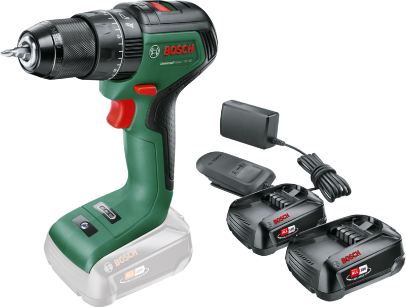 Bosch UniversalImpact 18V-60 + 2.5 Ah Accu (2x)